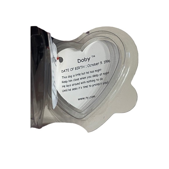 Ty Beanie Babies Doby Black Brown Dog 1996 *RARE, FACTORY ERRORS* Retired, Baby - Picture 8 of 9